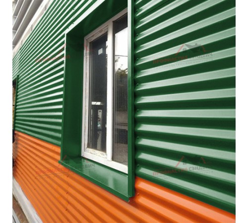 Купить профилированный лист МП18-0.45, Ширина-1100, Полиэстер RAL6002 