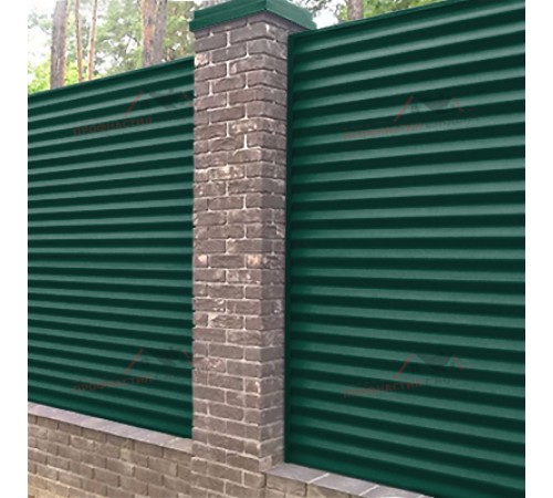 Купить профнастил МП18-0.45, Ширина-1100, Полиэстер RAL6005 