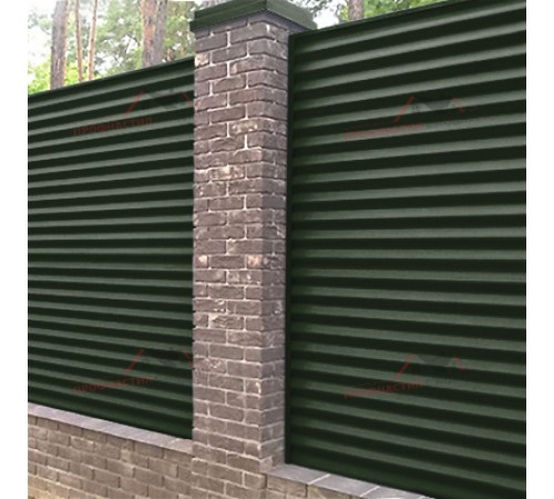 Купить профнастил МП18-0.5, Ширина-1100, Viking E RAL6007 