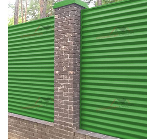 Купить профнастил МП18-0.5, Ширина-1100, Полиэстер RAL6018 