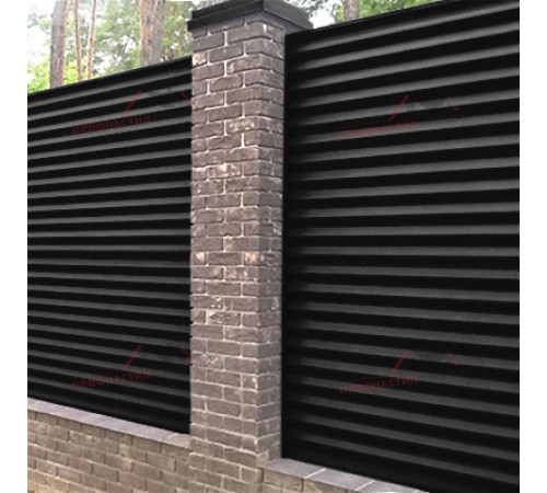 Купить профнастил МП18-0.45, Ширина-1100, Viking RAL9005 