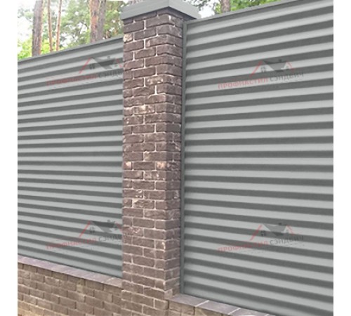 Купить профнастил МП18-0.5, Ширина-1100, Призма RAL9006 