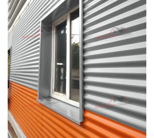 Купить профилированный лист МП18-0.5, Ширина-1100, Norman RAL9006 