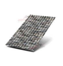 Профилированный лист МП18-0.5, Ширина-1100, ECOSTEEL Белый Камень