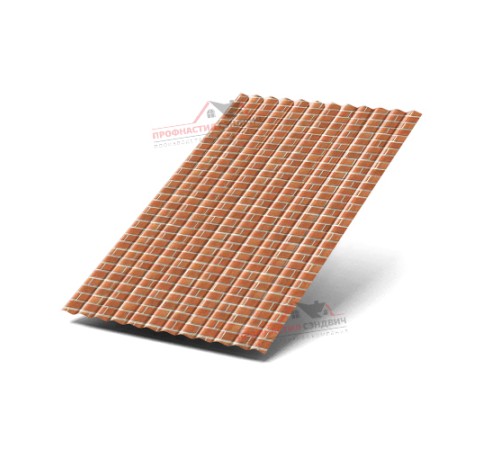 Купить профнастил МП18-0.5, Ширина-1100,ECOSTEEL Кирпич 