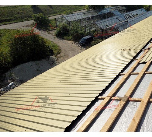 Купить профлист МП20-0.7, Ширина-1100, Полиэстер RAL1014 