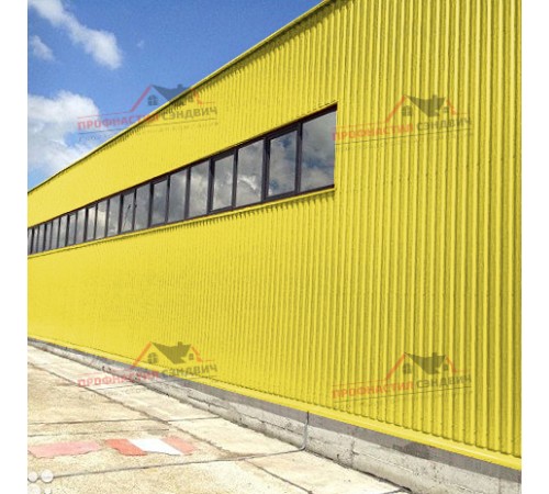 Купить профилированный лист МП20-0.5, Ширина-1100, Полиэстер RAL1018 