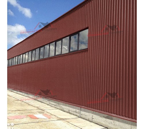 Купить профилированный лист МП20-0.45, Ширина-1100, Полиэстер RAL3009 