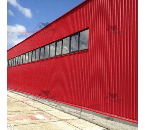 Купить профилированный лист МП20-0.45, Ширина-1100, Полиэстер RAL3020 