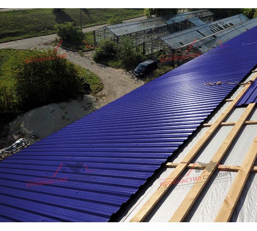 Купить профлист МП20-0.45, Ширина-1100, Полиэстер RAL5002 