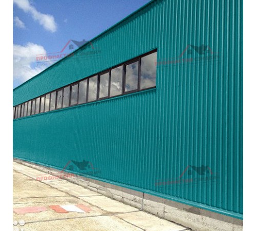 Купить профилированный лист МП20-0.45, Ширина-1100, Полиэстер RAL5021 