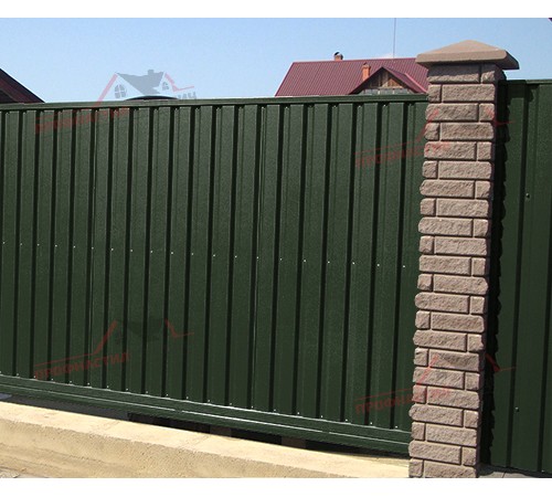 Купить профнастил МП20-0.45, Ширина-1100, Viking RAL6007 