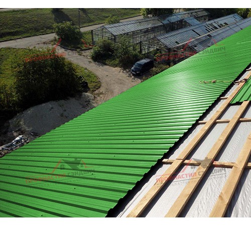 Купить профлист МП20-0.5, Ширина-1100, Полиэстер RAL6018 