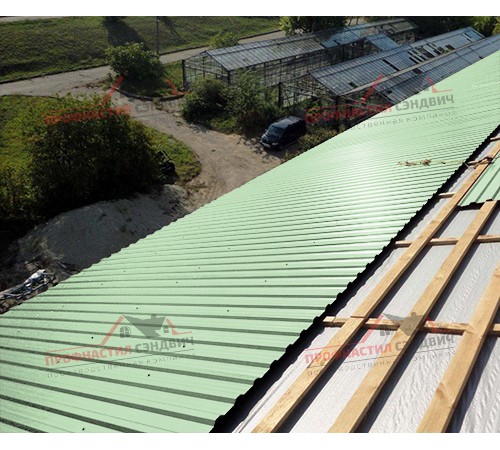 Купить профлист МП20-0.5, Ширина-1100, Norman RAL6019 