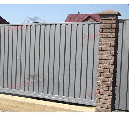 Купить профнастил МП20-0.4, Ширина-1100, Полиэстер RAL7004 