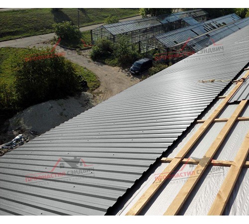 Купить профлист МП20-0.45, Ширина-1100, Полиэстер RAL9006 