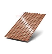 Профилированный лист МП20-0.5, Ширина-1100, ECOSTEEL Кирпич