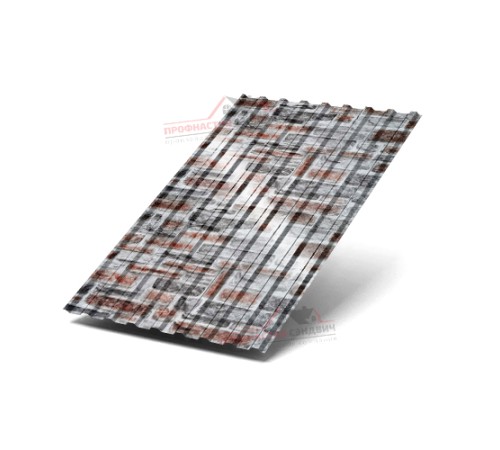 Купить профнастил МП20-0.5, Ширина-1100, ECOSTEEL Кварцевый Сланец 
