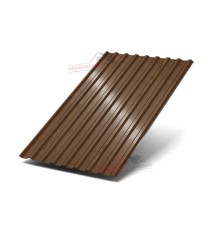 Профилированный лист МП20-0.5, Ширина-1100, ECOSTEEL-MA Мореный Дуб