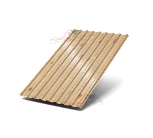 Купить профилированный лист МП20-0.5, Ширина-1100, ECOSTEEL-MA Сосна 
