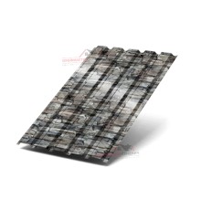 Профилированный лист МП35-0.5, Ширина-1035, ECOSTEEL Белый Камень