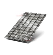 Профнастил МП35-0.5, Ширина-1035, ECOSTEEL Белый Плитняк