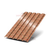 Профилированный лист МП35-0.5, Ширина-1035, ECOSTEEL Кирпич