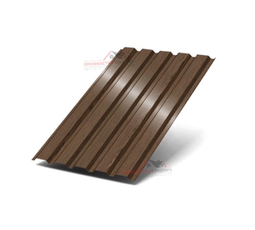 Купить профнастил МП35-0.5, Ширина-1035, ECOSTEEL Мореный Дуб 