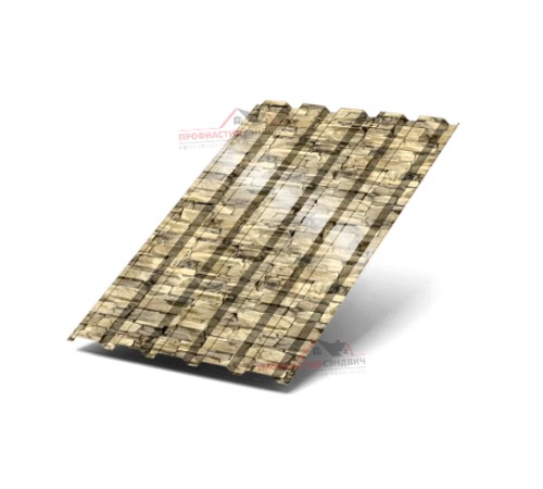 Купить профилированный лист МП35-0.5, Ширина-1035, ECOSTEEL Песчаник 