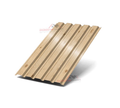 Купить профилированный лист МП35-0.5, Ширина-1035, ECOSTEEL-MA Сосна 