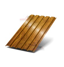 Профилированный лист МП35-0.5, Ширина-1035, ECOSTEEL-T Золотой Дуб