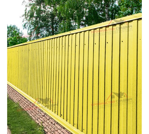 Купить профнастил МП10-0.5, Ширина-1100, Norman RAL1018 