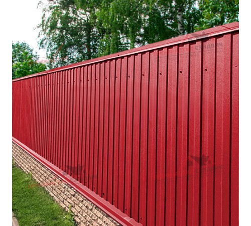 Купить профнастил МП10-0.7, Ширина-1100, Полиэстер RAL3020 