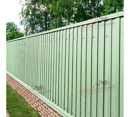 Купить профнастил МП10-0.5, Ширина-1100, Norman RAL6019 