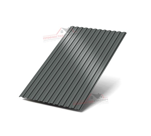 Купить профнастил МП10-0.45, Ширина-1100, Полиэстер RAL7005 