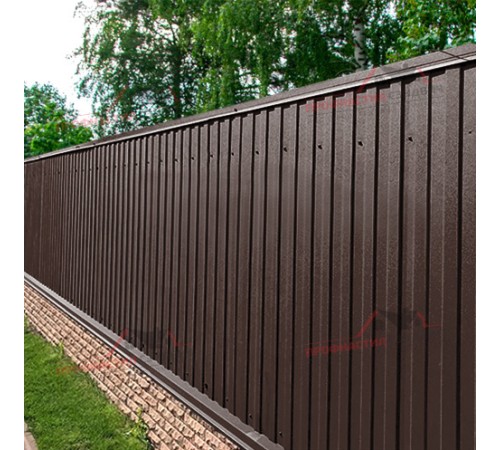 Купить профнастил МП10-0.4, Ширина-1100, Полиэстер RAL8017 