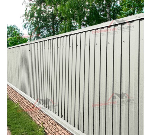 Купить профнастил МП10-0.7, Ширина-1100, Полиэстер RAL9002 