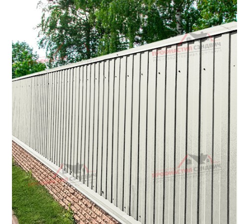 Купить профнастил МП10-0.45, Ширина-1100, Полиэстер/Двусторонний RAL9003 