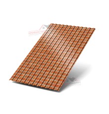 Профилированный лист МП10-0.5, Ширина-1100, ECOSTEEL Кирпич