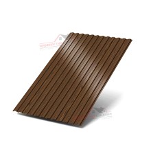 Профнастил МП10-0.5, Ширина-1100, ECOSTEEL Мореный Дуб
