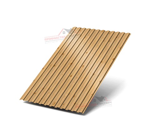 Купить профнастил МП10-0.5, Ширина-1100, ECOSTEEL_MA Сосна 
