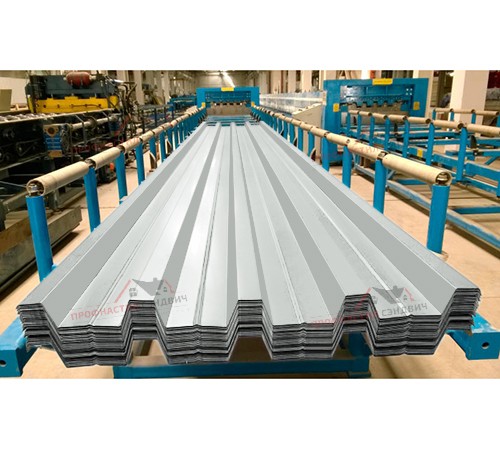 Купить профилированный лист Н60-0.5, Ширина-845мм, Полиэстер RAL7035 