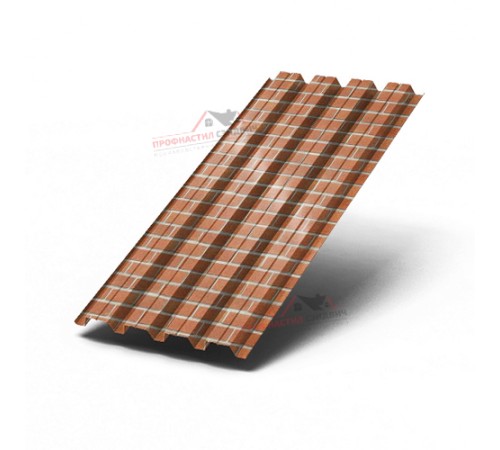 Купить профнастил Н60-0.5, Ширина-845мм, ECOSTEEL Кирпич 