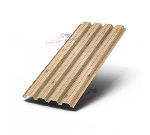 Купить профилированный лист Н60-0.5, Ширина-845мм, ECOSTEEL-T Сосна 