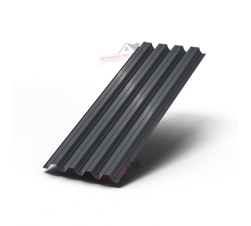 Купить профлист Н75-0.7, Ширина-750мм, Полиэстер RAL7024 