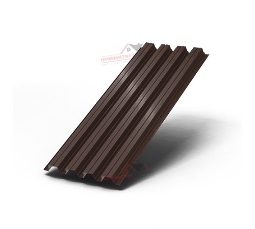 Купить профлист Н75-0.7, Ширина-750мм, Полиэстер RAL8017 