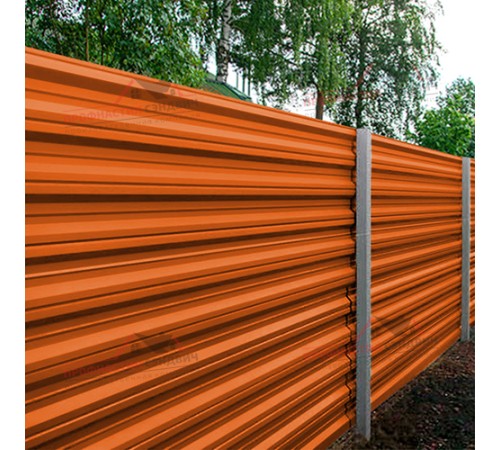 Купить профнастил НС35-0.45, Ширина-1100, Полиэстер RAL2004 