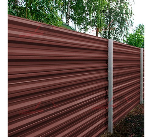 Купить профнастил НС35-0.45, Ширина-1100, Полиэстер RAL3009 