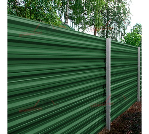 Купить профнастил НС35-0.7, Ширина-1100, Полиэстер RAL6002 