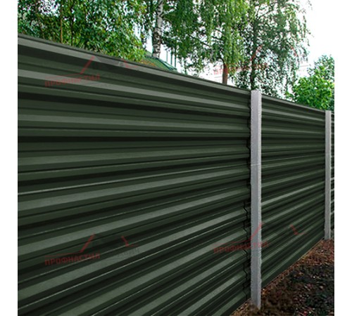 Купить профнастил НС35-0.45, Ширина-1100, Viking RAL6007 